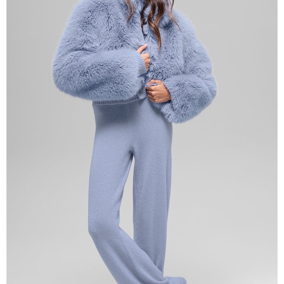 Opulent Luxurious ALO Winter Frost Faux Fur Coat - Picture 6 of 9